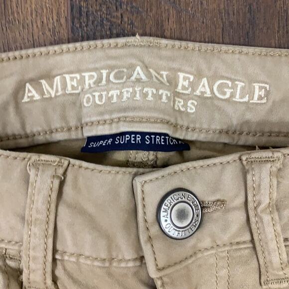 American Eagle Super Super Stretch Tan Jeggings - Picture 3 of 7